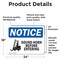 Signmission Sound Horn Before Entering, 24 in W x Rectangle, Vinyl Decal OS-2PACK-NS-D-1824-L-16592 - alternate 4